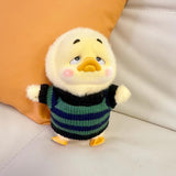 Maxbell Stuffed Animal Doll Knitted Pullover Fashion DIY Clothing Top for 15cm Dolls Green Stripes
