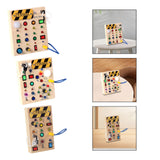 Maxbell Circuit Busy Board with Lights Switch Sensory Toy for Preschool Holiday Gifts A