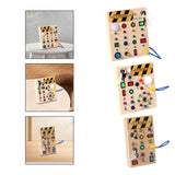 Maxbell Circuit Busy Board with Lights Switch Sensory Toy for Preschool Holiday Gifts A