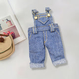 Maxbell 1:12 Dolls Clothes Pants Outfit Clothes Model Costume for Gsc Ob11 BJD Dolls Dark Blue