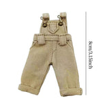 Maxbell 1:12 Dolls Clothes Pants Outfit Clothes Model Costume for Gsc Ob11 BJD Dolls Beige