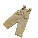 Maxbell 1:12 Dolls Clothes Pants Outfit Clothes Model Costume for Gsc Ob11 BJD Dolls Beige