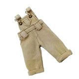 Maxbell 1:12 Dolls Clothes Pants Outfit Clothes Model Costume for Gsc Ob11 BJD Dolls Beige