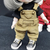 Maxbell 1:12 Dolls Clothes Pants Outfit Clothes Model Costume for Gsc Ob11 BJD Dolls Beige