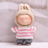 Maxbell Mini 6 inch Doll Clothes Comfortable Girl Doll Clothes for Kids Pendant Doll black