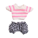 Maxbell Mini 6 inch Doll Clothes Comfortable Girl Doll Clothes for Kids Pendant Doll black