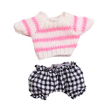 Maxbell Mini 6 inch Doll Clothes Comfortable Girl Doll Clothes for Kids Pendant Doll black