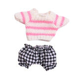 Maxbell Mini 6 inch Doll Clothes Comfortable Girl Doll Clothes for Kids Pendant Doll black