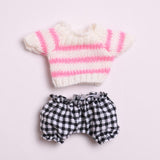 Maxbell Mini 6 inch Doll Clothes Comfortable Girl Doll Clothes for Kids Pendant Doll black