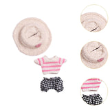 Maxbell Mini 6 inch Doll Clothes DIY Doll Clothes for Kids Pendant Doll Age 5-7 8-10 black