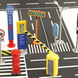 Maxbell 1:64 Large Parking Lots Mat Model Car Diecast Garage Miniature Car Models Show Style E
