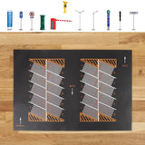 Maxbell 1:64 Large Parking Lots Mat Model Car Diecast Garage Miniature Car Models Show Style E