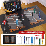 Maxbell 1:64 Large Parking Lots Mat Model Car Diecast Garage Miniature Car Models Show Style E
