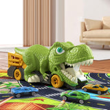 Maxbell Dinosaur Transporter Truck Storage Funny with Mini Cars for Babies Gift Toys 6 small cars