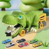 Maxbell Dinosaur Transporter Truck Storage Funny with Mini Cars for Babies Gift Toys 6 small cars