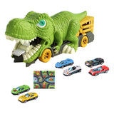 Maxbell Dinosaur Transporter Truck Storage Funny with Mini Cars for Babies Gift Toys 6 small cars and map