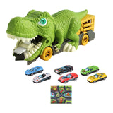 Maxbell Dinosaur Transporter Truck Storage Funny with Mini Cars for Babies Gift Toys 6 small cars and map