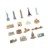 Maxbell Landmark Architecture Models World Buildings Model for Birthday Gift Desktop 17 pieces