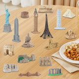 Maxbell Landmark Architecture Models World Buildings Model for Birthday Gift Desktop 17 pieces