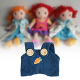 Maxbell Dolls Suspender Pant Overalls Costume Accessories for 17cm Dolls Girls Dolls style A