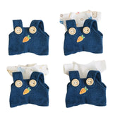 Maxbell Dolls Suspender Pant Overalls Costume Accessories for 17cm Dolls Girls Dolls style A