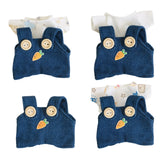 Maxbell Dolls Suspender Pant Overalls Costume Accessories for 17cm Dolls Girls Dolls style A