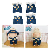Maxbell Dolls Suspender Pant Overalls Costume Accessories for 17cm Dolls Girls Dolls style A