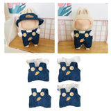 Maxbell Dolls Suspender Pant Overalls Costume Accessories for 17cm Dolls Girls Dolls style A