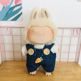 Maxbell Dolls Suspender Pant Overalls Costume Accessories for 17cm Dolls Girls Dolls style A