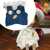 Maxbell Dolls Suspender Pant Overalls Costume Accessories for 17cm Dolls Girls Dolls style B