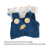 Maxbell Dolls Suspender Pant Overalls Costume Accessories for 17cm Dolls Girls Dolls style B