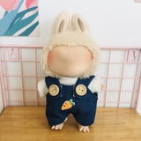 Maxbell Dolls Suspender Pant Overalls Costume Accessories for 17cm Dolls Girls Dolls style D