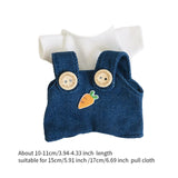 Maxbell Dolls Suspender Pant Overalls Costume Accessories for 17cm Dolls Girls Dolls style D