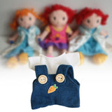 Maxbell Dolls Suspender Pant Overalls Costume Accessories for 17cm Dolls Girls Dolls style D
