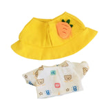 Maxbell 2 Pieces Dolls Clothes with Hat Accs Outfits for 20cm Dolls Children's Gifts Bear