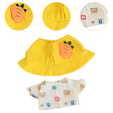 Maxbell 2 Pieces Dolls Clothes with Hat Accs Outfits for 20cm Dolls Children's Gifts Bear