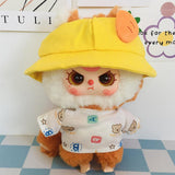 Maxbell 2 Pieces Dolls Clothes with Hat Accs Outfits for 20cm Dolls Children's Gifts Bear