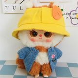 Maxbell 2 Pieces Dolls Clothes with Hat Accs Outfits for 20cm Dolls Children's Gifts Red Flower