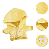 Maxbell Dolls Clothes Accessory Miniature Clothing for 20cm Dolls Dress Up Dolls Yellow Hoodie