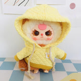 Maxbell Dolls Clothes Accessory Miniature Clothing for 20cm Dolls Dress Up Dolls Yellow Hoodie