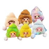 Maxbell 6Pcs Plush Doll Collection Random Creative Doll for Gift Bedroom Living Room