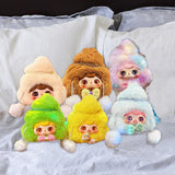 Maxbell 6Pcs Plush Doll Collection Random Creative Doll for Gift Bedroom Living Room