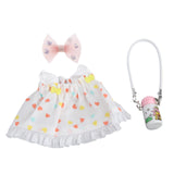 Maxbell 15cm Doll Dress Fashion with Mini Headdress Doll Clothing for Party Birthday red heart