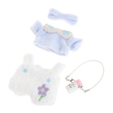 Maxbell 4 Pieces Plush Doll Clothes Fashion Decoration Dolls Clothing for 15cm Dolls