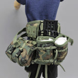 Maxbell 1/6 Action Figures Girdle Field Bag Model Retro Miniature for 12inch Figures Hanging bag