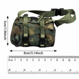 Maxbell 1/6 Action Figures Girdle Field Bag Model Retro Miniature for 12inch Figures Hanging bag