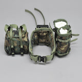 Maxbell 1/6 Action Figures Girdle Field Bag Model Retro Miniature for 12inch Figures Full Set