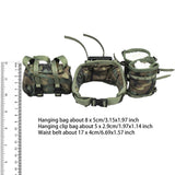 Maxbell 1/6 Action Figures Girdle Field Bag Model Retro Miniature for 12inch Figures Full Set