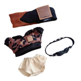 Maxbell Doll Clothes Fashion DIY Costumes Soft Plush Doll Outifit for 15cm 10cm Doll