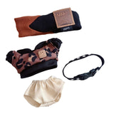 Maxbell Doll Clothes Fashion DIY Costumes Soft Plush Doll Outifit for 15cm 10cm Doll